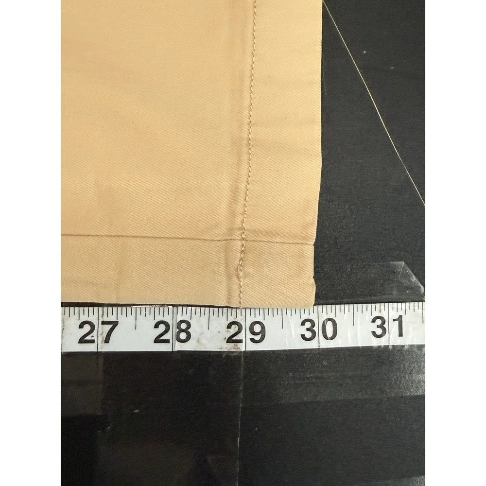 Gap New Pleated Wide Leg Khaki Pants Womens 12 Tan High Rise Academia Preppy - Picture 7 of 11